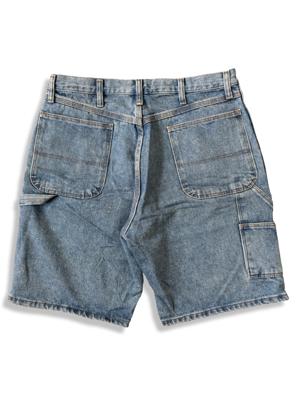 Vintage 90s Light Blue Denim Carpenter Shorts